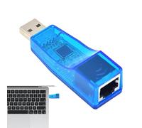 Ethernet Network Adapter, USB Ethernet Network Adapter for Computer, User-Friendly Accessories, Blue Converter for Travel, Daily Life, Sturdy