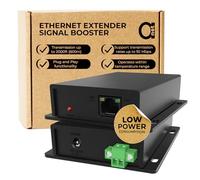 Ethernet Range Extender 600m 2000ft Over Twisted UTP kit or BNC Cable or Copper Wire - Compatible with Any Ethernet Device - LAN Distance Repeater Booster Bridge - BNC to 2PIN adapters in Set