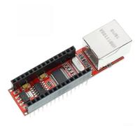 Ethernet Shield V1.0 Network for Nano, for enc28j60 Controller with HR911105A Connector, Compact PCB 63x18mm for Internet Projects