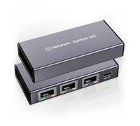 Ethernet Splitter 1 to 2 1000Mbps Internet Splitter RJ45 LAN Port Adapter for 3 Computer Gigabit High Speed for Cat 5/5e/6/7/8 Cable, 2 Devices Networked Simultaneously