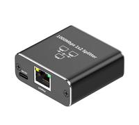 Ethernet Splitter, 1 to 2 Gigabit Network Hub, 1000mbps Ethernet Socket Connector, Gigabit Networks with Usb Powerr Cable, Two Female Ports Ethernet Switches for Super Cat5/cat5e/cat6