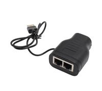 Ethernet Splitter 1 To 2, Internet Cable Splitter Internet Two Devices Simultaneous Access 100Mbps Plug LAN RJ45 Adapter 1 To 2 Support Network Connector