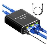 Ethernet Splitter 1 to 3 | Ethernet Cable Splitter 1 to 3 | Ethernet Splitter for USB Charging | Gigabit Ethernet 3 Port Ethernet Splitter Ethernet Splitter for Computer for Simultaneous Networks