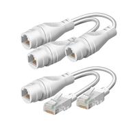 Ethernet Splitter Combination Adapter RJ45 for Ethernet Cable Management for Security Camera Installation
