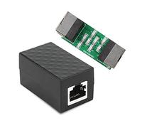 Ethernet Surge Protector RJ45 Female, POE Gigabit LAN Network CAT5 CAT6 Plug and Play Thunder Arrester, 8 Cores, Wide Compatibility