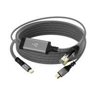 Ethernet to USB-C Cable, 10 FT, Type-C to RJ45, USB-C Male, 100W PD Fast Charging, Gigabit, for MacBook Surfing Internet