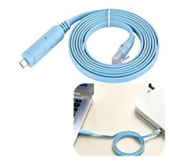 Ethernet to USB Cable,1.8 Meters RJ45 to USB Console Cable for Cisco,Switches Ethernet Cord with Shielded for Windows Mac Linux Vista Internet to USB A Console Connection HP Networking Equipment
