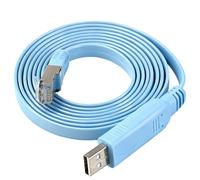 Ethernet to Usb Cable, USB to RJ45 Console Cable for Cisco, HP Networking Equipment, Routers Switches Ethernet Cable with Shielded for Windows Mac Linux, Ethernet to USB Console Connection, 1.8 Meters