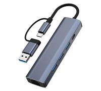 Ethernet USB Adapter - Multifunctional Laptop Ethernet Adapter Ethernet Cable Adapter,Practical RJ45 Internet Adapter USB Hub with Ethernet for Company Travel Business Trips