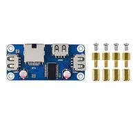 Ethernet/USB HUB HAT B for Raspberry Pi 4 B/3 B+/3 A+/2 B/Zero/Zero W/Zero WH Expansion Board, 1x RJ45 Ethernet Port,3x USB Ports Compatible with USB2.0/1.1