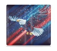 EtherSpher 4th Of July Independence Day Blackbird Leather Car Registration and Insurance Card Holder Prefect Car Essentials Wallet for Cards, Essential Document Driver License, 4th Of July