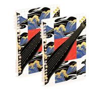 EtherSpher A5 size Ancient Instrument Chinese notebooks spiral 8.3" x 5.7", wire-bound school supplies for college 60 sheets for working&classroom 2 pack