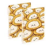 EtherSpher A5 size Chinese Cute Cartoon Dumpling Food notebook journal 8.3" x 5.7", wire-bound college ruled spiral notebook 60 sheets for school&office