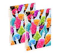 EtherSpher A5 size Happy Halloween Magic Potion journaling notebooks 8.3" x 5.7", hard cover college ruled spiral notebook 60 sheets for school&office