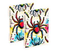 EtherSpher A5 size Street Graffiti Spider college notebook 8.3" x 5.7", wear-resistant composition notebook wide ruled 60 sheets for diary&to do list