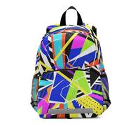 EtherSpher Abstract Art Geometic Colorful kids' backpacks chest clip books bag for 6-8 year old mochila para ni?os de 5 a?os