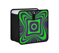 EtherSpher Abstract Art Geometic Green Purple Hanging Car Garbage Bag Car Cans For Garbage