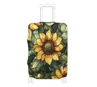 EtherSpher Aesthetic Sunflower Wasteland Style Elastic Cover for Luggage Travel Anti Scratch Covers for suitcases Travel Accessory Fit 18-32 Inch Luggage