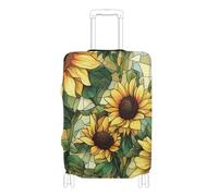 EtherSpher Aesthetic Sunflower Wasteland Style Elastic Luggage case Protective Cover Dustproof Covers for suitcases Luggage Protector Fit 18-32 Inch Luggage