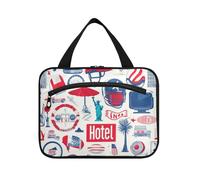 EtherSpher American Unique hanging bags for traveling with hook, designer unisex toiletry organizer for women traveling hotel porta cosmeticos mujer para cartera L, American Unique, L