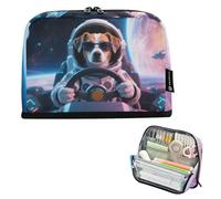 EtherSpher Animal Astronauts Pencil Storage Case Large Capacity Pen Case Soft Case Pencil Holder for Adults Preppy School cartuchera para ninas