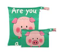 EtherSpher Are You A Pig mess-proof bags for swimsuits 2 Pack travel essentials for baby with handles for pool, yoga