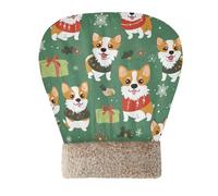 EtherSpher Ark Green Playful Pups Xmas Bed Sleeping Bag for Cat for Indoor Puppy and Cats Kittens' Sack Winter Soft Self-Warming