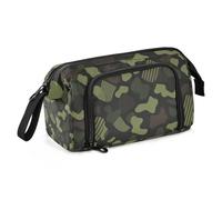 EtherSpher Army Camouflage Black Green Line School Pencil Case Large Capacity Large Pencil Bag Multifunctional for Adults Kindergarten lapicera para ninas