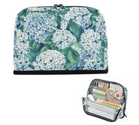 EtherSpher Beauty Spring Blue Flowers Pencil Holder Large Capacity Pen Case Large Stationery Organizer for Teen Boys Elementary bolsas para maquillaje de mujer