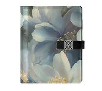 EtherSpher Beauty Spring Flowers South Dakota Pasque Flower leather lined subject notebook water proof cover notebooks college ruled for journal 6.7x9.2