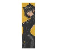 EtherSpher Black Cat Women Sexy Designed Skate Board Grip Tape Decorative Anti-Tearing Anti-Tearing Cruiser Skateboard Grip Tape lijas para Skateboard 33×9 Inch