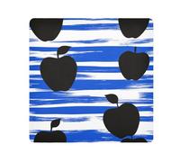 EtherSpher Black Personalized Royal Blue Striped Make Up Bag Pouchs Cloth Protective Cosmetic Bag Organizer Wrap 21.7 X 21.7 Wrapper For Toiletries, Black Personalized Royal Blue striped, 21.7x21.7in