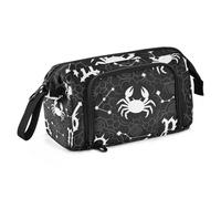 EtherSpher Black White Gothic Constellation Large Pencil Case Large Capacity Pencil Case Holder with Zipper for Boys Office caja para guardar lapices