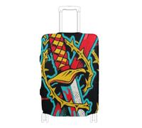 EtherSpher Bloody Sword Rose Punk Elastic Large Luggage Cover Protector Scratchproof Carry on Suitcase Cover Travel Accessories Fit 18-32 Inch Luggage