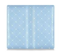 EtherSpher Blue and White Check Premium Leather Auto Registration Insurance & ID Card Holder Car Essentials for Essential Document, Driver License, Cards, Blue and white check, One Size