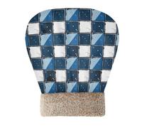 EtherSpher Blue and White Checkered Pattern Sleeping Bag for Cat for Indoor Cats for Small Dogs Pet Snuggle Sack Winter Comfortable Cozy Wrap Semienclosed