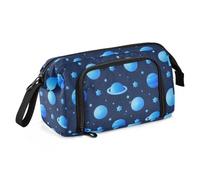 EtherSpher Blue Cosmic Planet pencil poucheses Large Capacity Hard Pencil Case Lightweight for Adolescentes School Must Haves estuche para lapiz