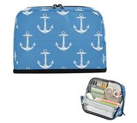 EtherSpher Blue Ocean Pencil Box Large Capacity Pen Pencil Case Sturdy Multi-Purpose Bag for College Student High School útiles escolares para ninas