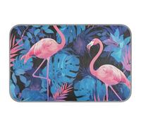 EtherSpher Blue Rainforest Flamingo Summer cat Cooling mat Outdoor Self Cooling cat Blanket for Bunny Sleeping Manta refrescante para perro M