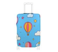 EtherSpher Blue Sky Hot Air Balloon Elastic Carry on Luggage Cover Protector Scratchproof Baggage Cover Baggage Protector Fit 18-32 Inch Luggage