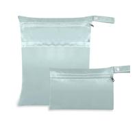 EtherSpher Bluish Grey waterproof laundry bag 2 Pack diaper bag essential items with handles for travel, gym