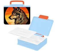 EtherSpher Box Adult Lunch Box Bohemian Sunset Wolf
