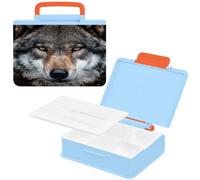EtherSpher Box Adult Lunch Box Funny Animal Head Wolf