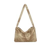 EtherSpher Brown Retro Lions Minimalist Plush Underarm Bag shoulder purses for women crossbody for running
