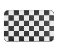 EtherSpher Buffalo Plaid Check Black White Summer Cooling mat for Dogs for Outside Self Cooling ice pad for Animals Dogs Outside cat Essentials cama Fria para perro M