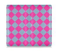 EtherSpher Buffalo Plaid Peach Gray Premium Leather Car Registration & Insurance Card Holder Auto Truck Comparment Accessories Case for Cards, Essential Document Driver License, buffalo plaid peach