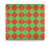 EtherSpher Buffalo Plaid Red Green Premium Leather Auto Registration Insurance & ID Card Holder Car Essentials for any Car, Truck, Motorcycle, Trailer or Boat, buffalo plaid red green, One Size