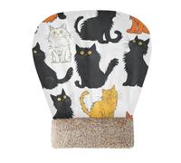 EtherSpher Cartoon Art Cat Cat Sleeping Bags for Indoor Cats Pet Mat Pad Sack Winter Comfortable Cozy Self Warm