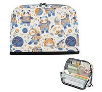 EtherSpher Cartoon Cute Animal Astronauts Pencil Holder Case Large Capacity Make Up Bags Multifunctional Multi-Purpose Bag for Nurse Elementary bolsas de maquillaje para mujer