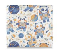 EtherSpher Cartoon Cute Animal Astronauts Premium Leather Auto Registration Insurance & ID Card Holder Essential Wallet Case for Documents, Cards, License